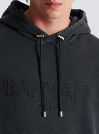 Vintage embroidered hoodie - Grey & Grey