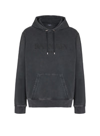 Vintage embroidered hoodie - Grey & Grey