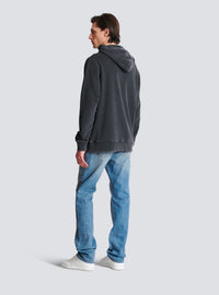 Hoodie brodé balmain vintage - Gris & Gris