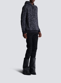 Sweat à capuche imprimé - Noir & Blanc