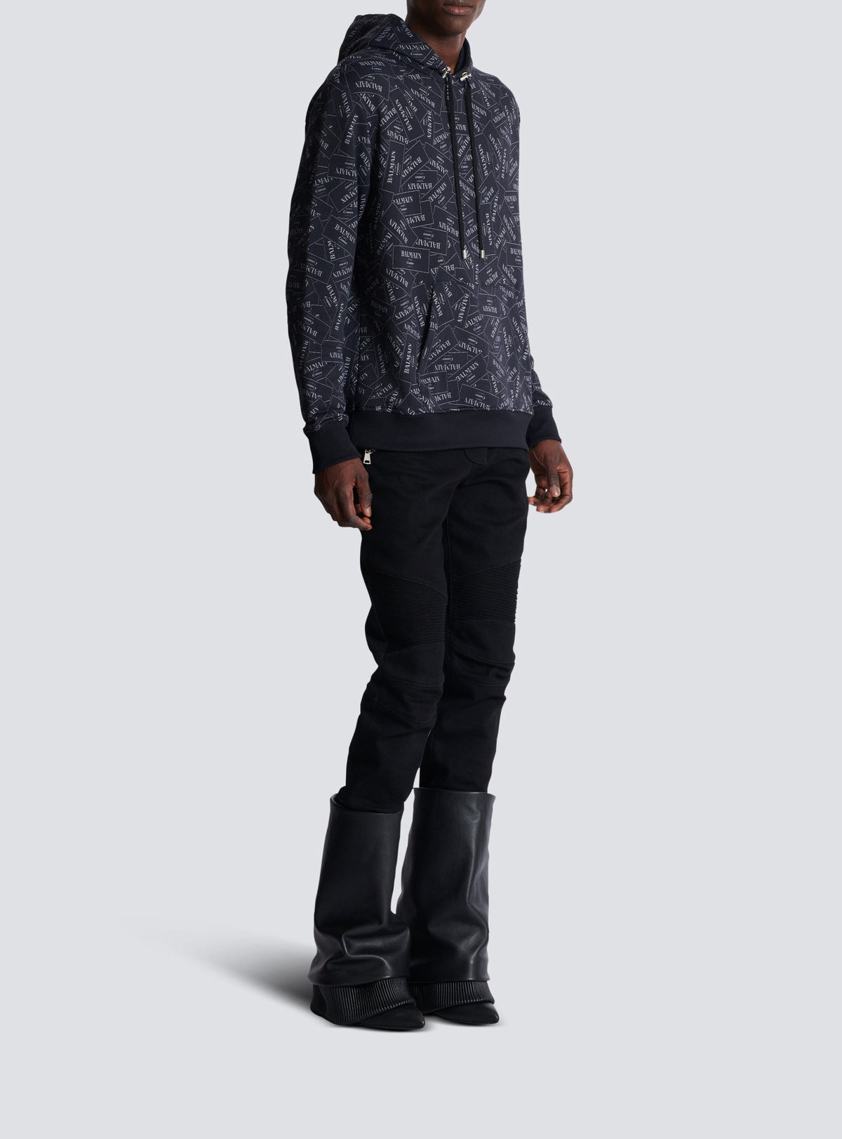 Sweat à capuche imprimé - Noir & Blanc