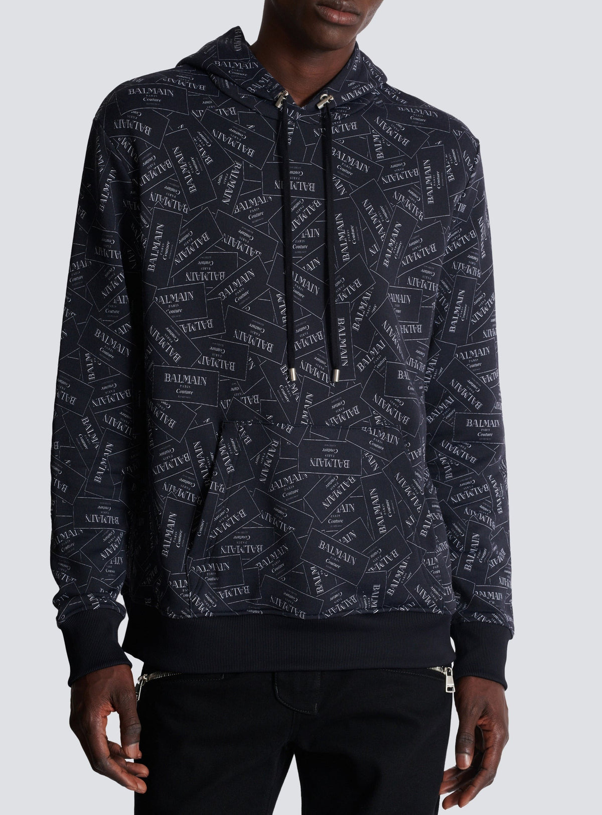 Sweat à capuche imprimé - Noir & Blanc
