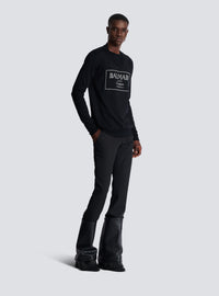 Pull en maille balmain couture étiquette - Noir & Blanc