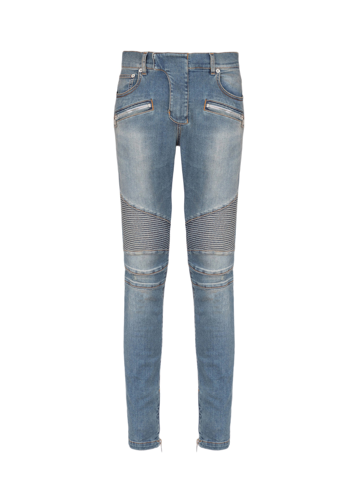 Slim biker denim trousers - Jean Blue