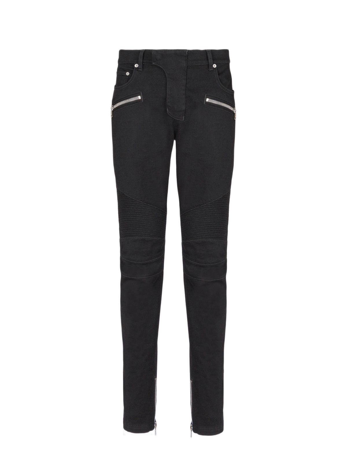 Pantalon biker slim en denim - Noir