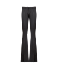 Pantalon de tailleur bootleg en grain de poudre - Noir
