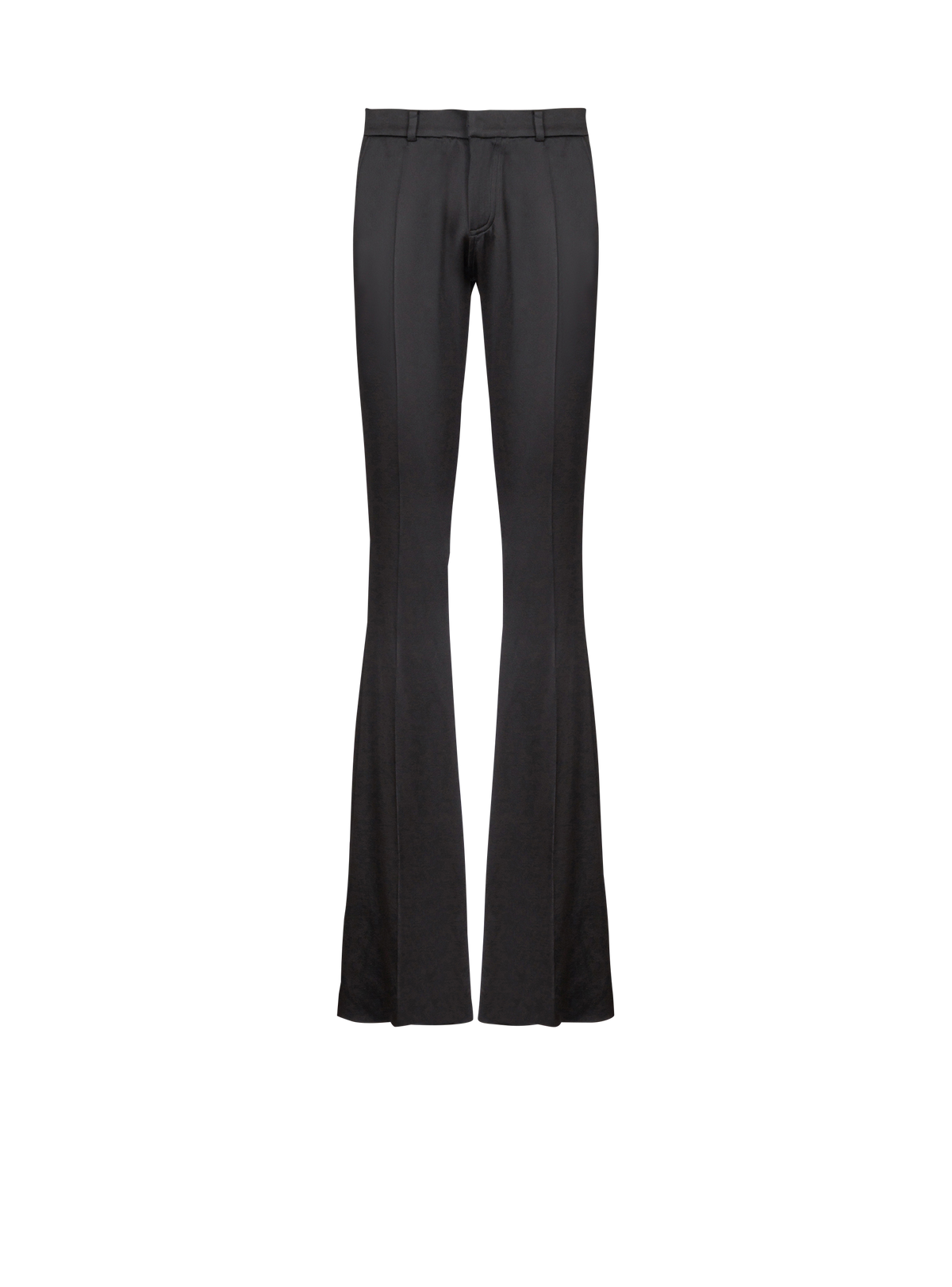 Pantalon de tailleur bootleg en grain de poudre - Noir