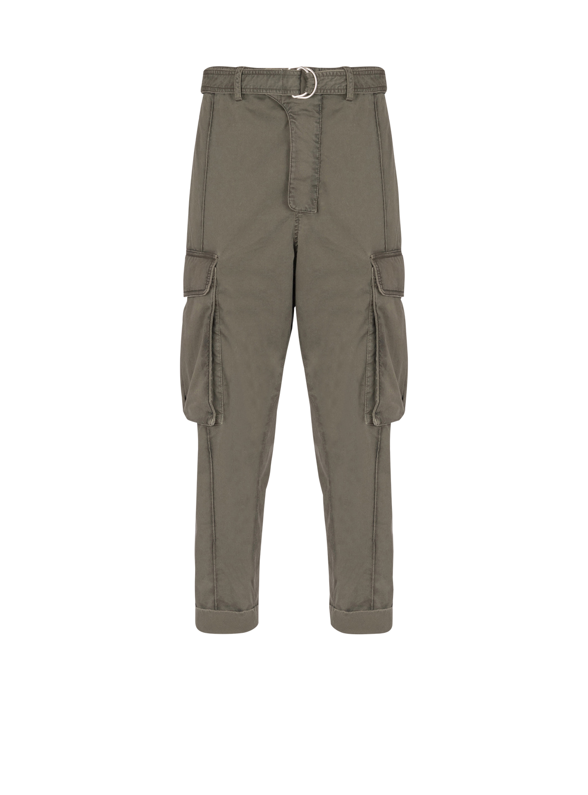 Pantalon cargo en coton - Kaki