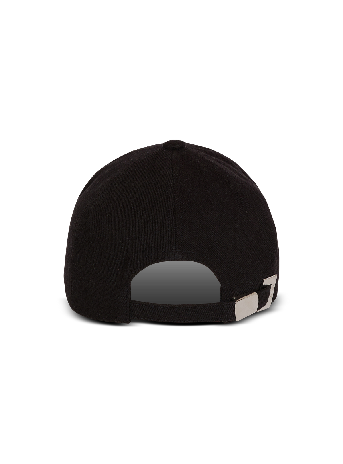 Casquette en coton brodé balmain signature - Noir & Noir