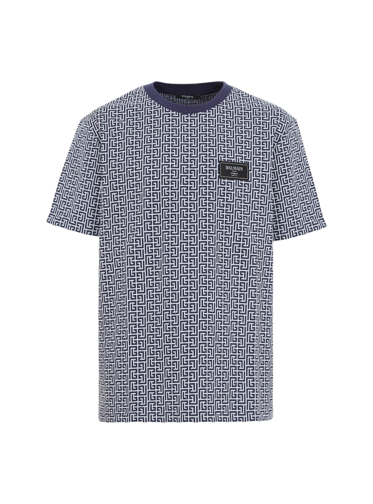 T-shirt à manches courtes monogrammé - Bleu Pâle & Bleu Marine