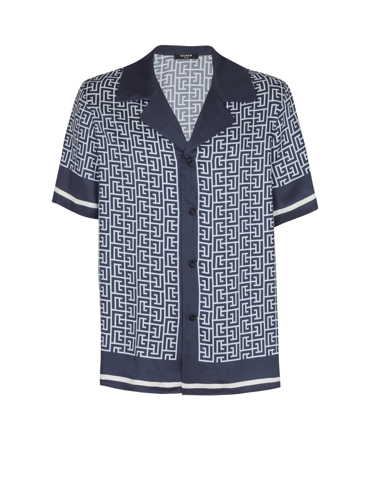 Chemise pyjama monogrammée - Bleu Pâle & Bleu Marine