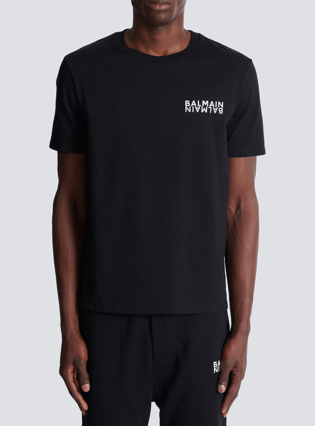 T-shirt imprimé balmain - Noir & Blanc
