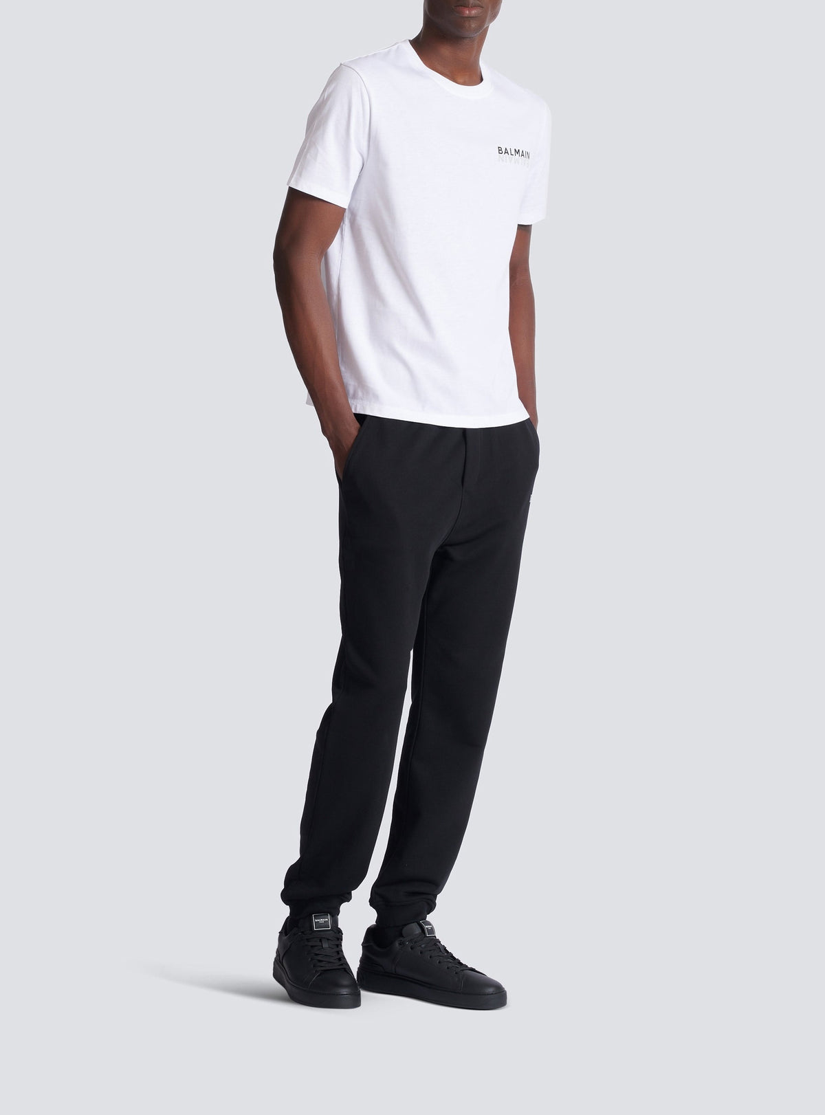 Printed T-shirt - White & Black