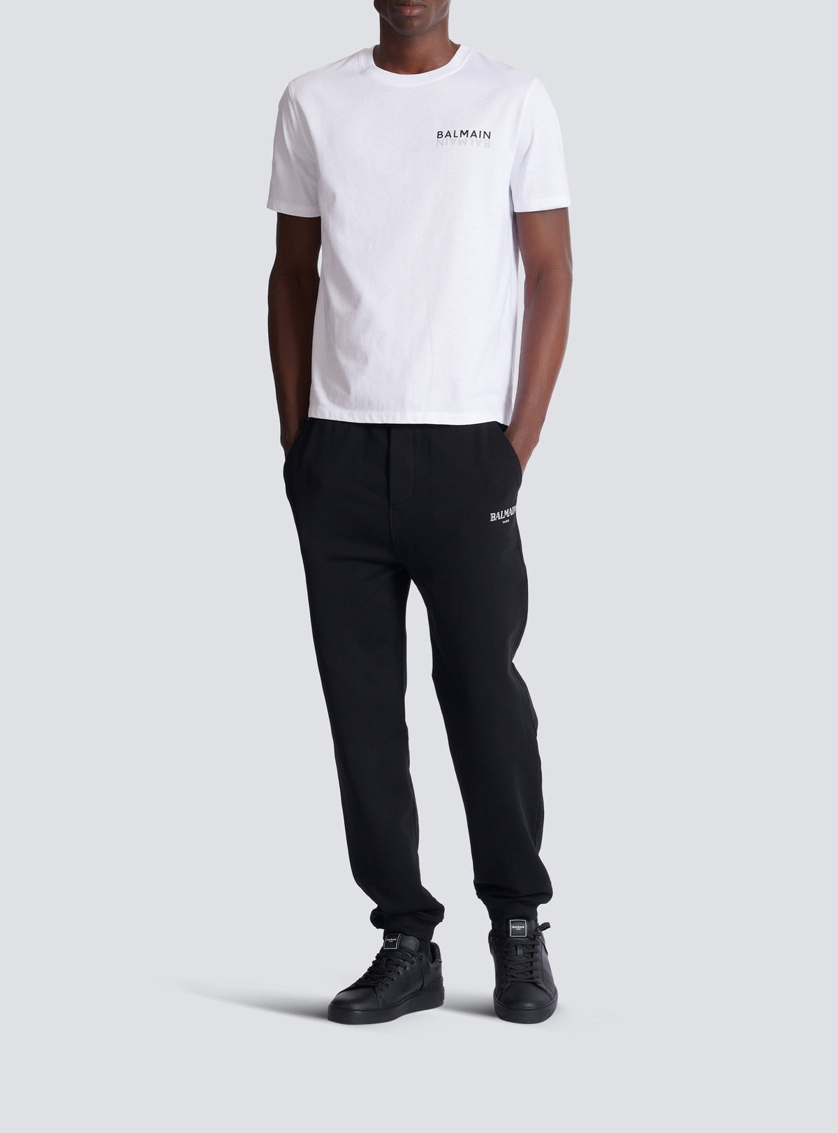 Printed T-shirt - White & Black
