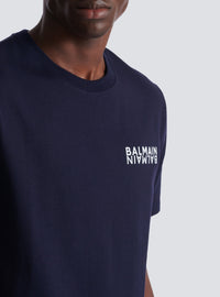 Printed T-shirt - Dark Navy & White