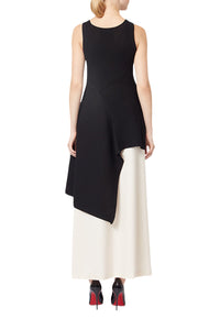 Black / VOLANT PEPLUM TOP