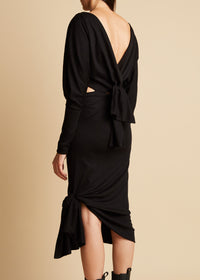 Robe Elena en laine - Black