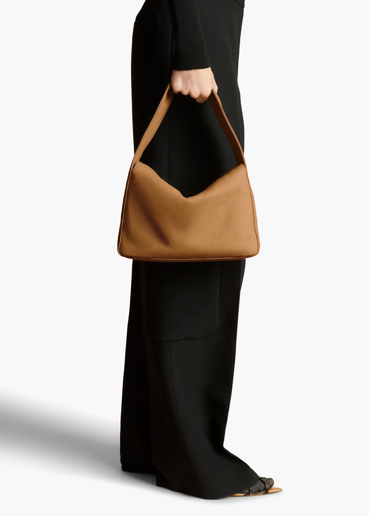 Off White Elena Bag In Off-White Pebbled Leather - Off White