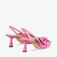 Slingbacks Elinor 65 en cuir - Candy Pink