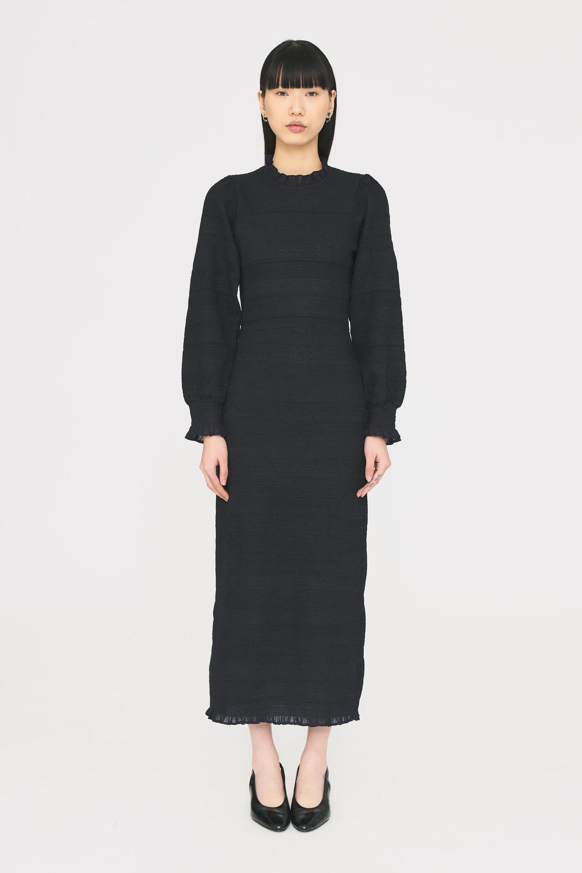 Robe smockée Elisa - Navy