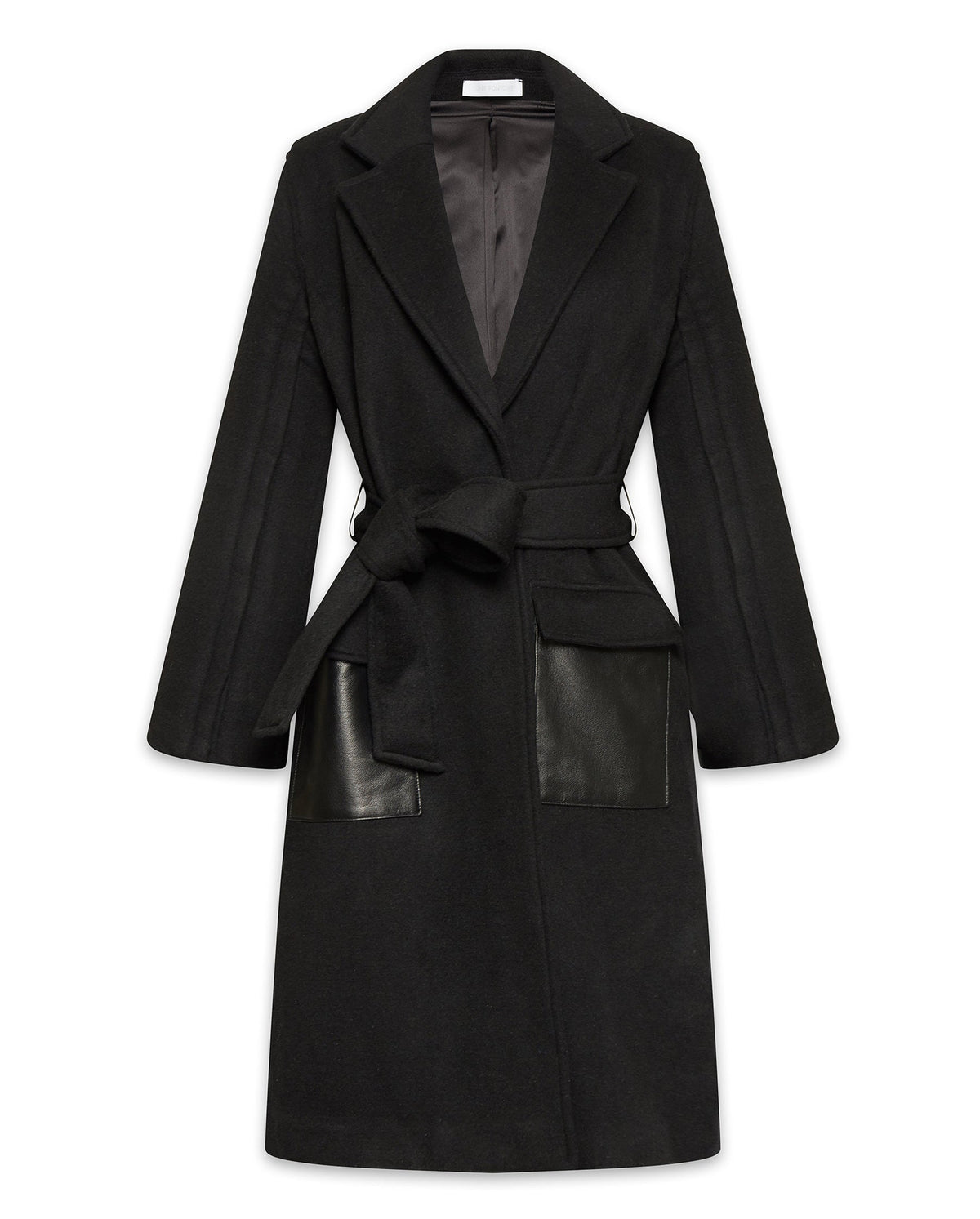Manteau Elissa en laine - Black