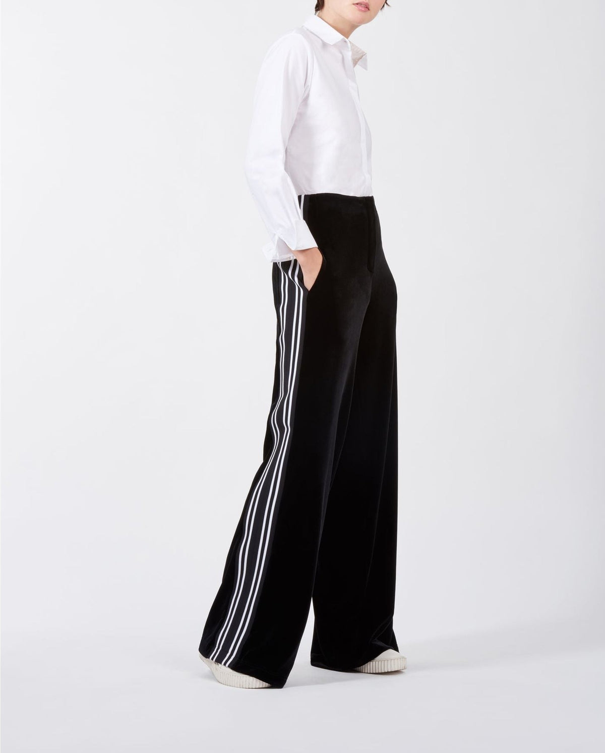Pantalon Kade oversize - Black & White