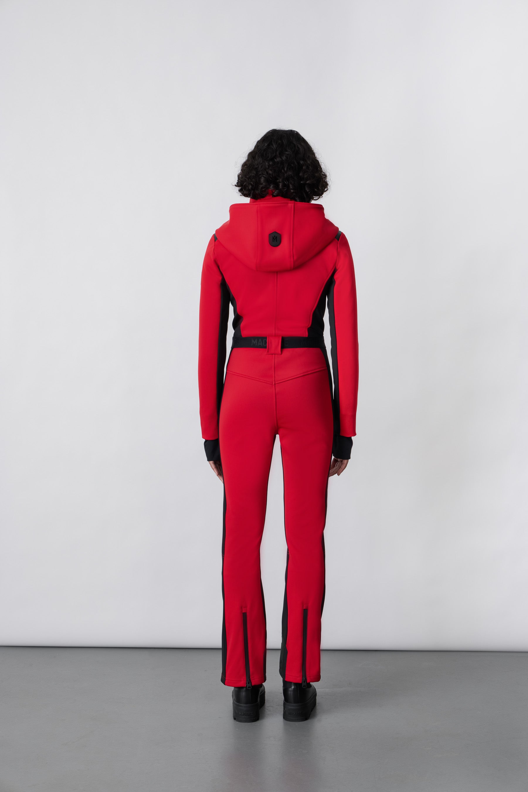 Combinaison de ski Elle à capuche en duvet - Red