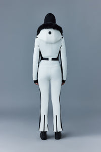 Combinaison de ski Elle à capuche fourrée - Off White