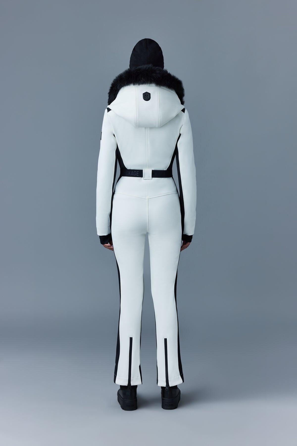 Combinaison de ski Elle à capuche fourrée - Off White