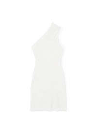 Robe courte Ellis asymétrique - Off White