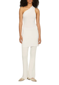 Robe courte Ellis asymétrique - Off White