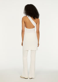 Robe courte Ellis asymétrique - Off White