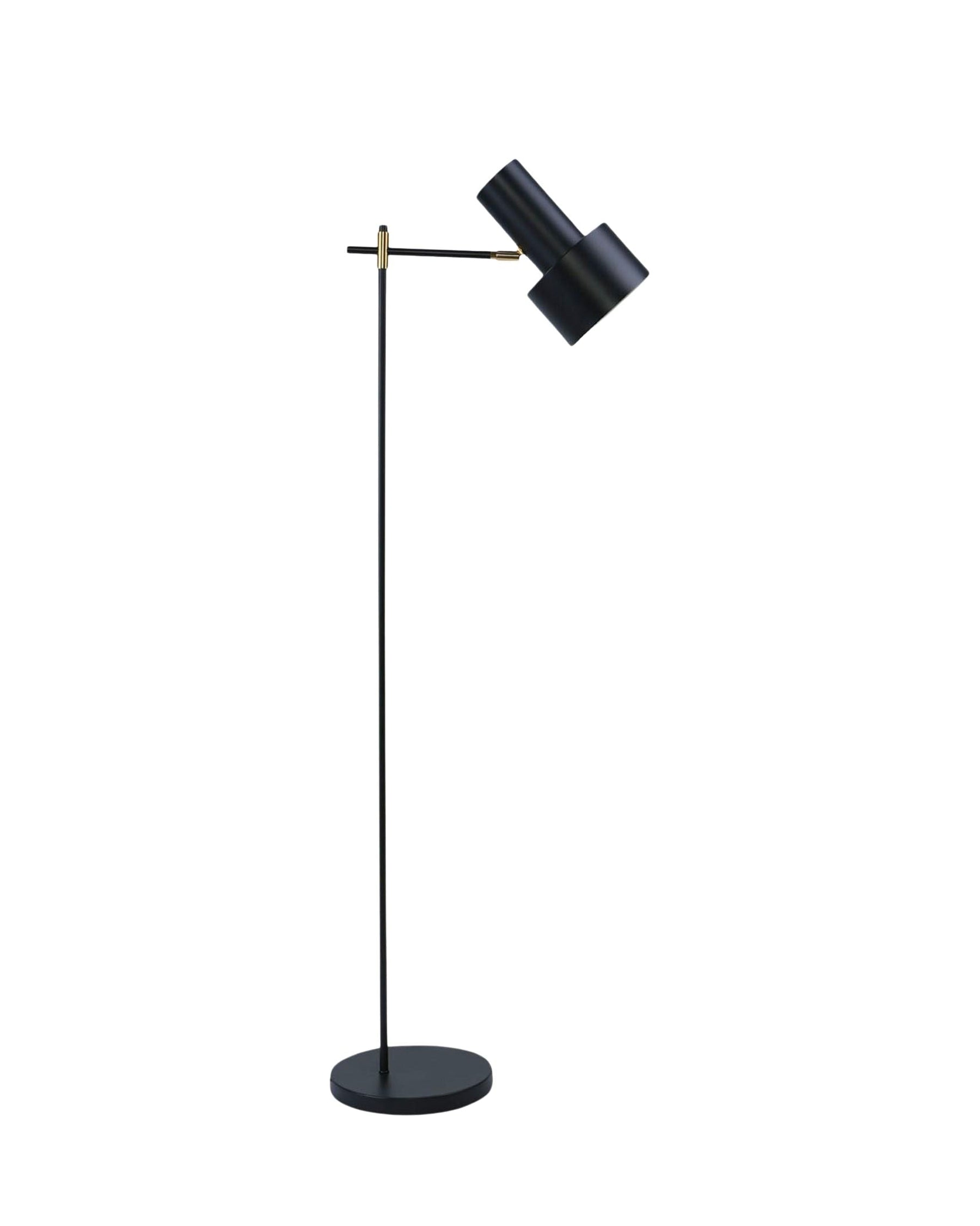 Lampadaire Doubleshot - Métal noir
