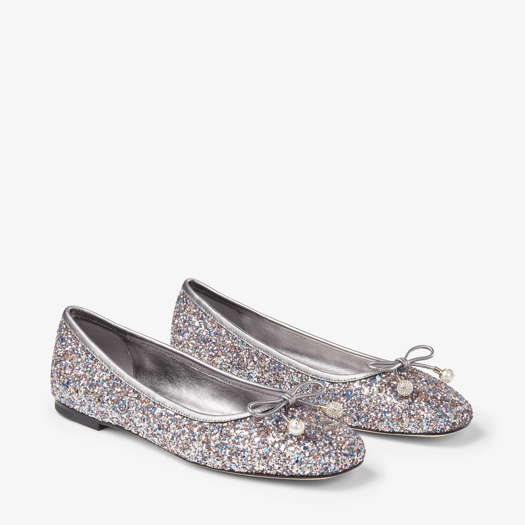 Elme flat sequined ballerinas with beads - Sprinkle Mix