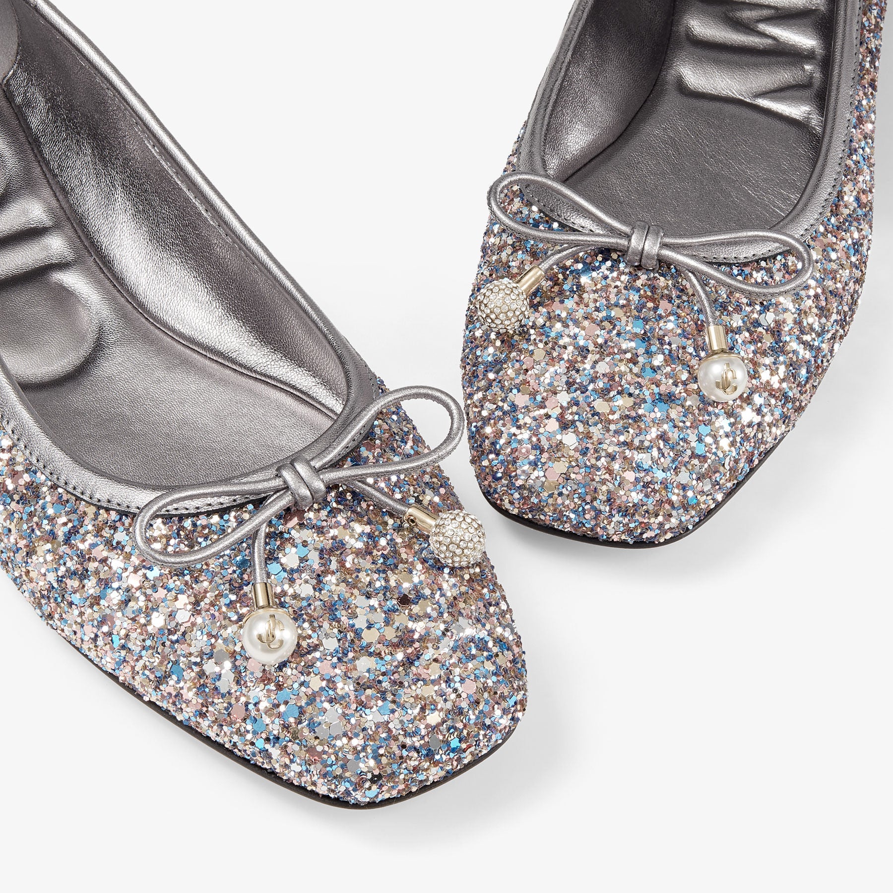Elme flat sequined ballerinas with beads - Sprinkle Mix