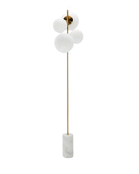 Skull Floor Lamp - White Marble