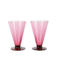 Lot de 2 verres à vin - Pink