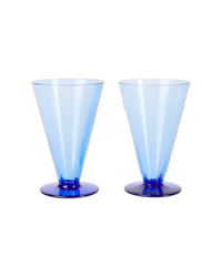 Lot de 2 verres à vin - Blue