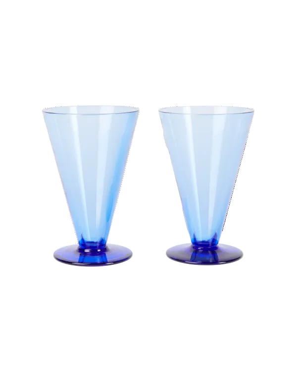Lot de 2 verres à vin - Blue