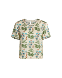 Gabrielle linen top - Ivory