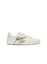 Baskets b-court en cuir de veau - Blanc