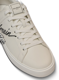 Baskets b-court en cuir de veau - Blanc