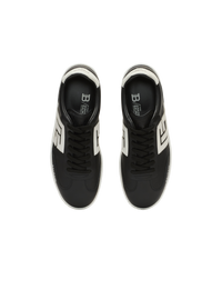 Baskets balmain swan en cuir de veau - Noir & Blanc