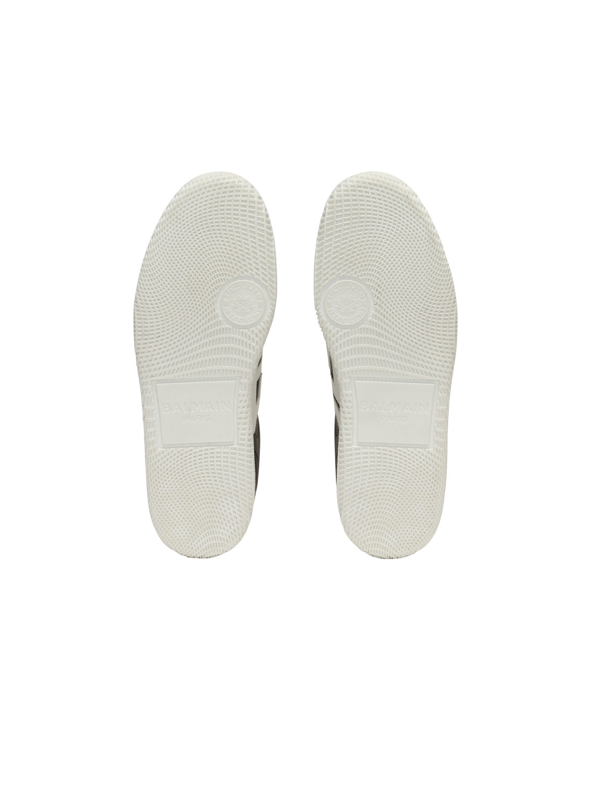 Baskets balmain swan en cuir de veau - Noir & Blanc