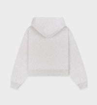 Sweat à capuche zippé avec logo - Heather Gray