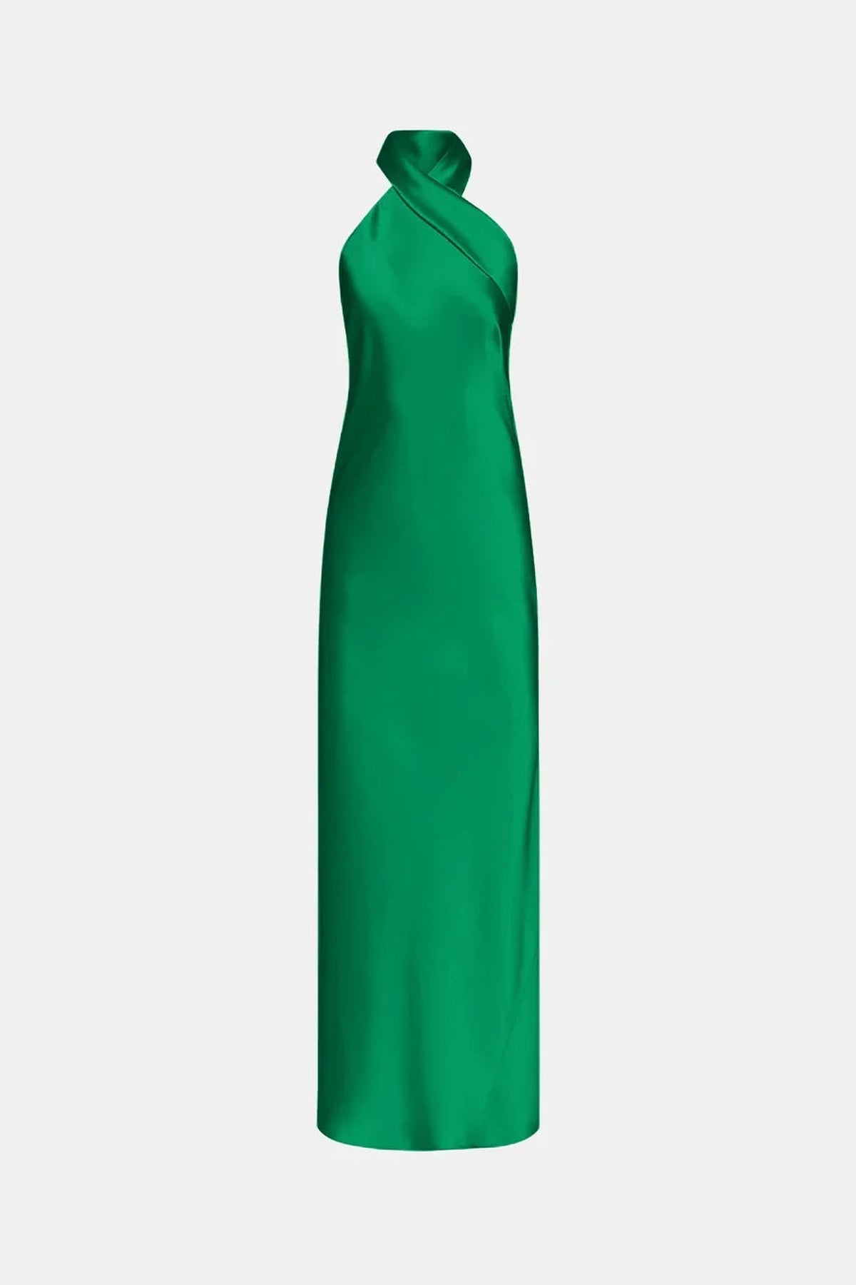 Robe midi Pandora en satin - Emerald
