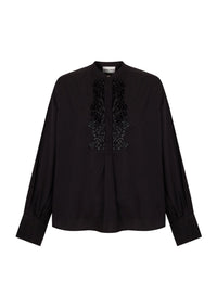 Blouse brodée Emilie - Black