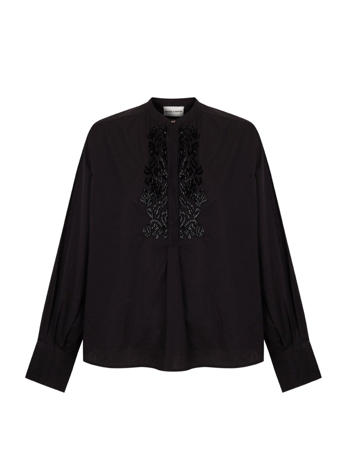 Blouse brodée Emilie - Black