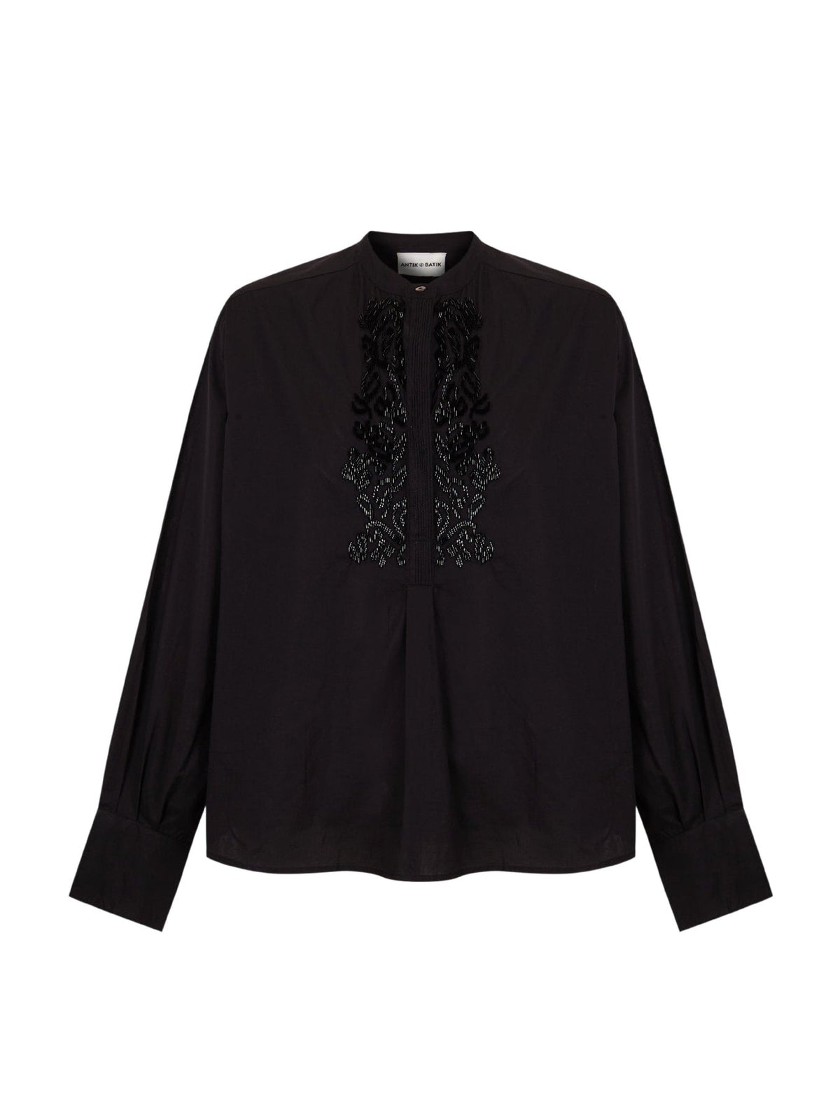 Blouse brodée Emilie - Black