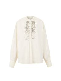 Blouse brodée Emilie - Cream